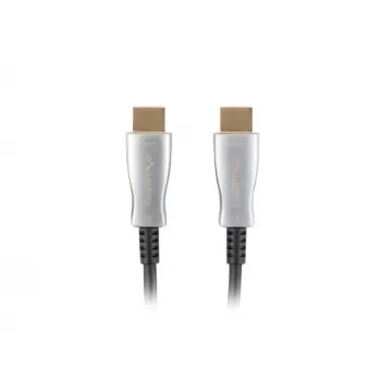 HDMI-Kabel LANBERG CA-HDMI-20FB-0300-BK — 30 m, HDMI Typ A Stecker auf Stecker, HDMI 2.0, 18 Gbit/s, 4K@144Hz, HDR, ARC, Ethernet, schwarz