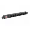 Stromverteilungseinheit PDU Lanberg PDU-08F-0200-BK