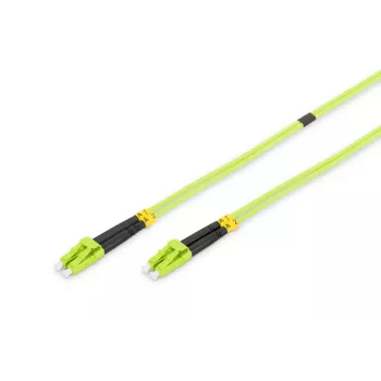 DIGITUS Glasfaser-Patchkabel, LC zu LC Multimode, OM5, 50/125 µm, Duplex, Länge 3 m