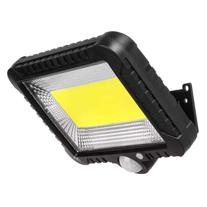 Solar-LED-Außenfluter MACLEAN MCE438, 5 W, 400 lm, IP44, Li-Ion 5,2 V, wandmontiert, weißes Licht, schwarz
