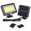 Solar-LED-Außenfluter MACLEAN MCE438, 5 W, 400 lm, IP44, Li-Ion 5,2 V, wandmontiert, weißes Licht, schwarz