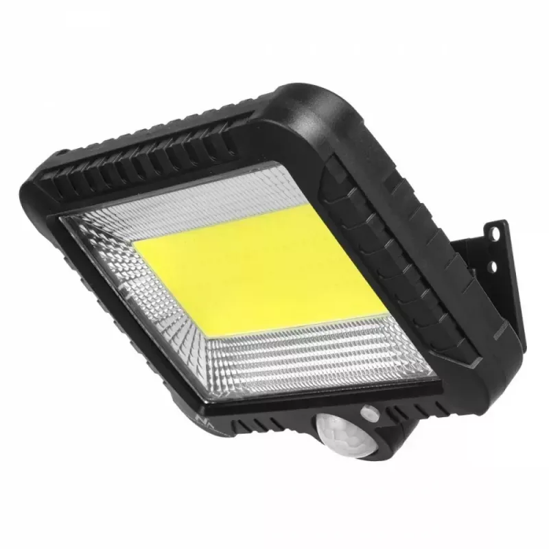 Solar-LED-Außenfluter MACLEAN MCE438, 5 W, 400 lm, IP44, Li-Ion 5,2 V, wandmontiert, weißes Licht, schwarz