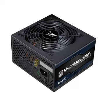 Zalman ZM500-TXII V2 MegaMax 80PLUS 230V EU STANDARD zertifiziertes Hochleistungs-PCI-E-Netzteil 500 W 20+4-Pin-ATX Schwarz