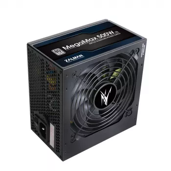 Zalman ZM500-TXII V2 MegaMax 80PLUS 230V EU STANDARD zertifiziertes Hochleistungs-PCI-E-Netzteil 500 W 20+4-Pin-ATX Schwarz
