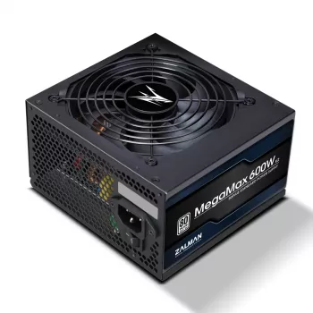 Zalman ZM600-TXII V2 MegaMax 80PLUS 230V EU STANDARD zertifiziertes hocheffizientes PCI-E-Netzteil 600 W 20+4-Pin ATX ATX Schwarz