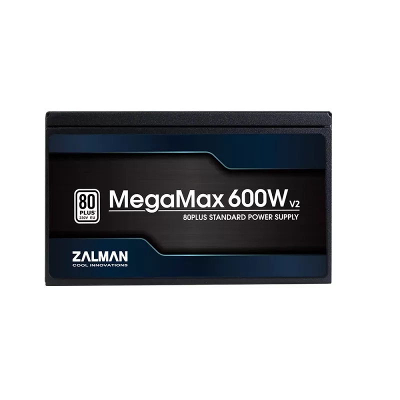 Zalman ZM600-TXII V2 MegaMax 80PLUS 230V EU STANDARD zertifiziertes hocheffizientes PCI-E-Netzteil 600 W 20+4-Pin ATX ATX Schwarz