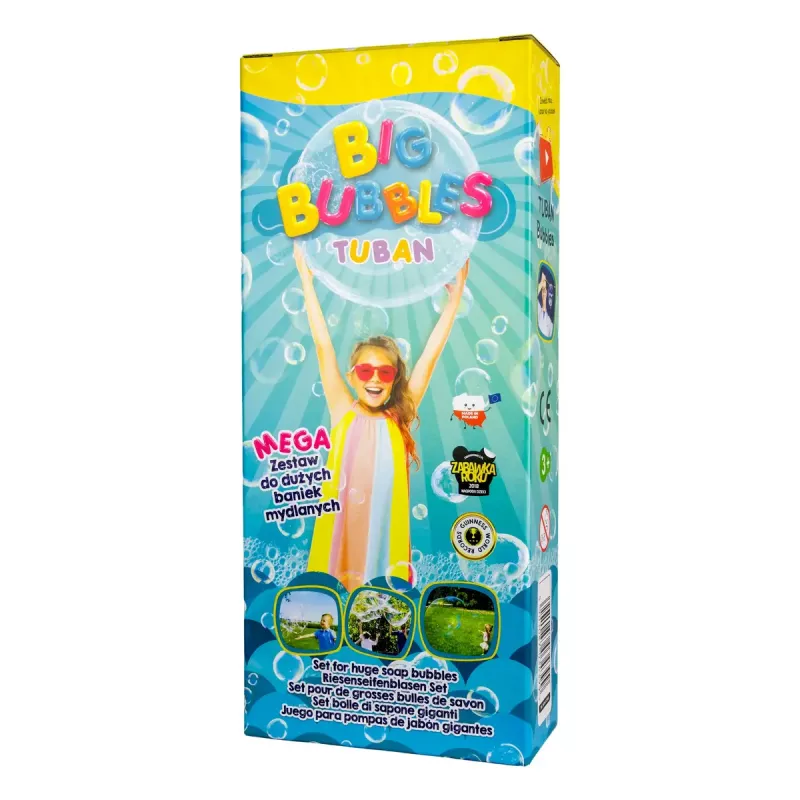 Seifenblasen-Set Tuban MEGA SET FOR BIG BUBBLES Empfohlenes Alter 3 Jahre