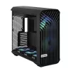 PC-Tower-Gehäuse Fractal Design Torrent Tower Black – unterstützt ATX/EATX/ITX, 2x180-mm-Frontlüfter, 2x3,5-Zoll-Einschübe, 4x2,5-Zoll-Einschübe, gehärtetes Glas