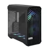 PC-Tower-Gehäuse Fractal Design Torrent Tower Black – unterstützt ATX/EATX/ITX, 2x180-mm-Frontlüfter, 2x3,5-Zoll-Einschübe, 4x2,5-Zoll-Einschübe, gehärtetes Glas