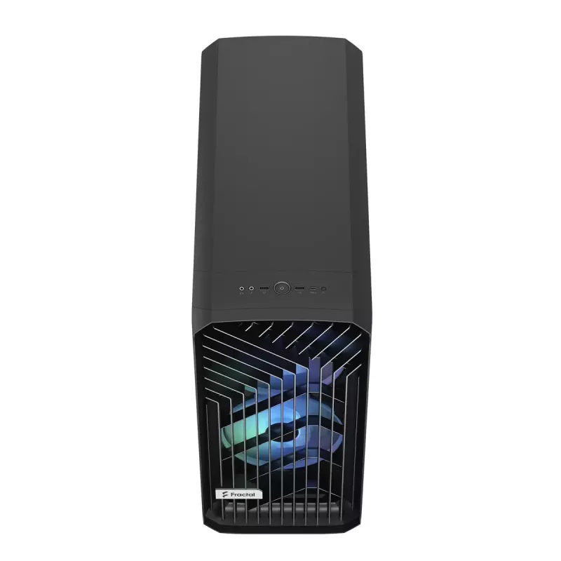 PC-Tower-Gehäuse Fractal Design Torrent Tower Black – unterstützt ATX/EATX/ITX, 2x180-mm-Frontlüfter, 2x3,5-Zoll-Einschübe, 4x2,5-Zoll-Einschübe, gehärtetes Glas