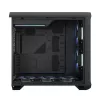 PC-Tower-Gehäuse Fractal Design Torrent Tower Black – unterstützt ATX/EATX/ITX, 2x180-mm-Frontlüfter, 2x3,5-Zoll-Einschübe, 4x2,5-Zoll-Einschübe, gehärtetes Glas