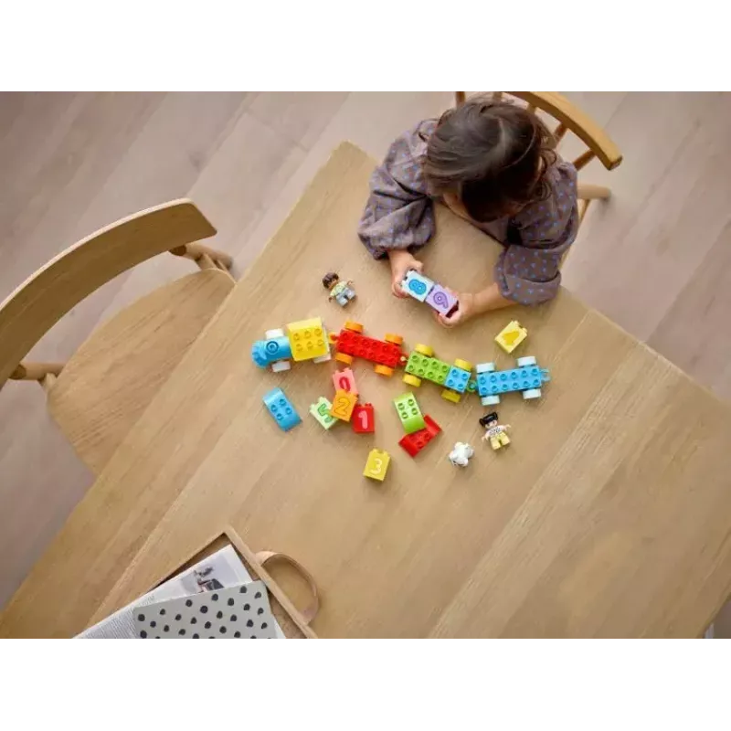 LEGO DUPLO Zahlenzug 10954 – Lernzug mit nummerierten Waggons zum Zählen und Sortieren