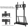 Tragbarer Flachbildschirm-Bodenständer TECHLY Signage Display Mount ICA-TR30 — für 55 bis 100 Zoll Bildschirme, VESA 1200x600, max. Belastung 150 kg, Rollen, schwarz