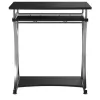 Techly Compact Desk für PC mit herausnehmbarer Tastaturablage, Schwarz Graphit ICA-TB 328BK