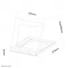 Neomounts NSLS075Schwarz Laptopständer 10-16 Zoll – faltbar – kompakt – universell
