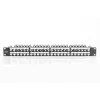 DIGITUS Modular Patch Panel, geschirmt 48-Port, Beschriftungsfeld, 1U, Rackmontage, Farbe schwarz RAL 9005
