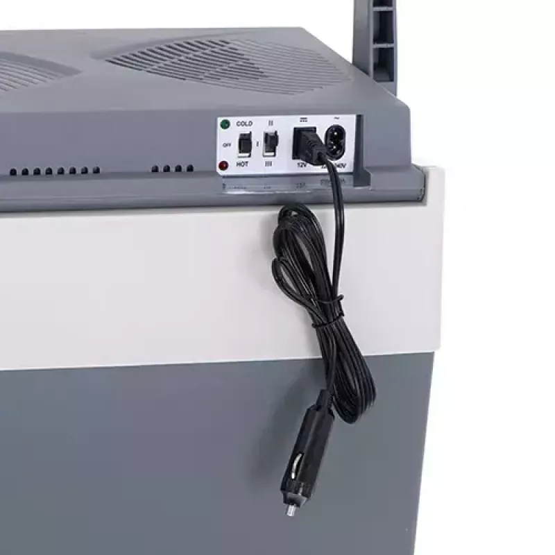 Adler AD 8078 tragbare elektrische Kühlbox, 28 l, Grau/Weiß