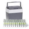 Adler AD 8078 tragbare elektrische Kühlbox, 28 l, Grau/Weiß