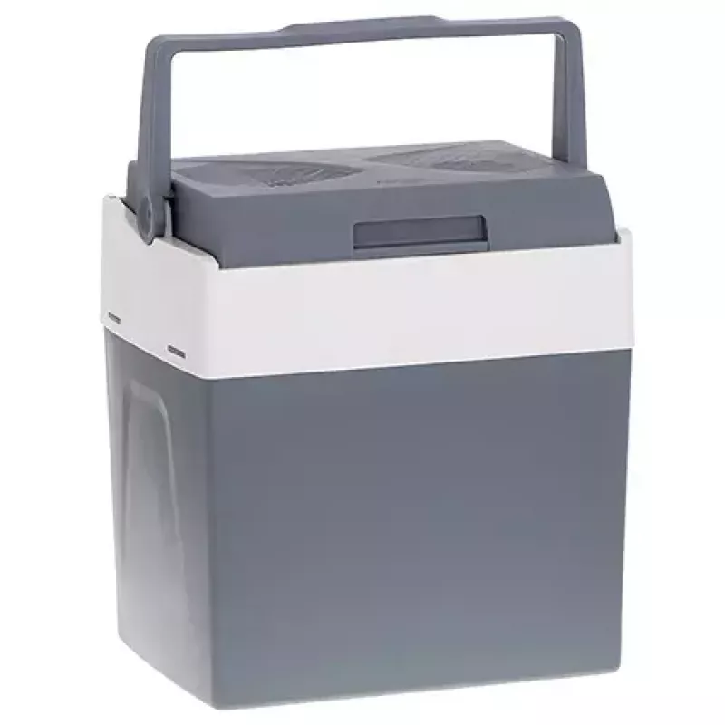 Adler AD 8078 tragbare elektrische Kühlbox, 28 l, Grau/Weiß