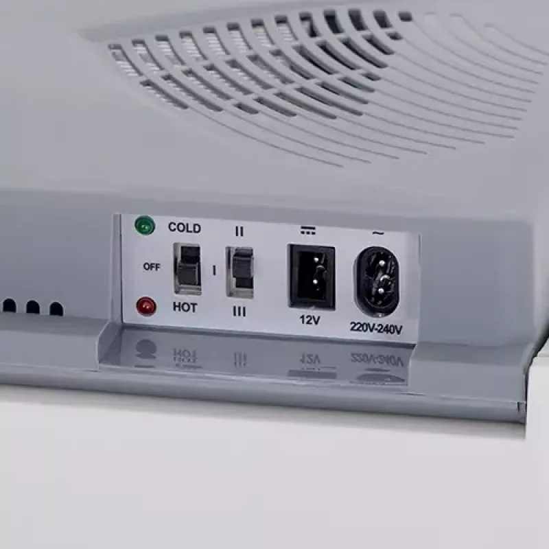 Adler AD 8078 tragbare elektrische Kühlbox, 28 l, Grau/Weiß