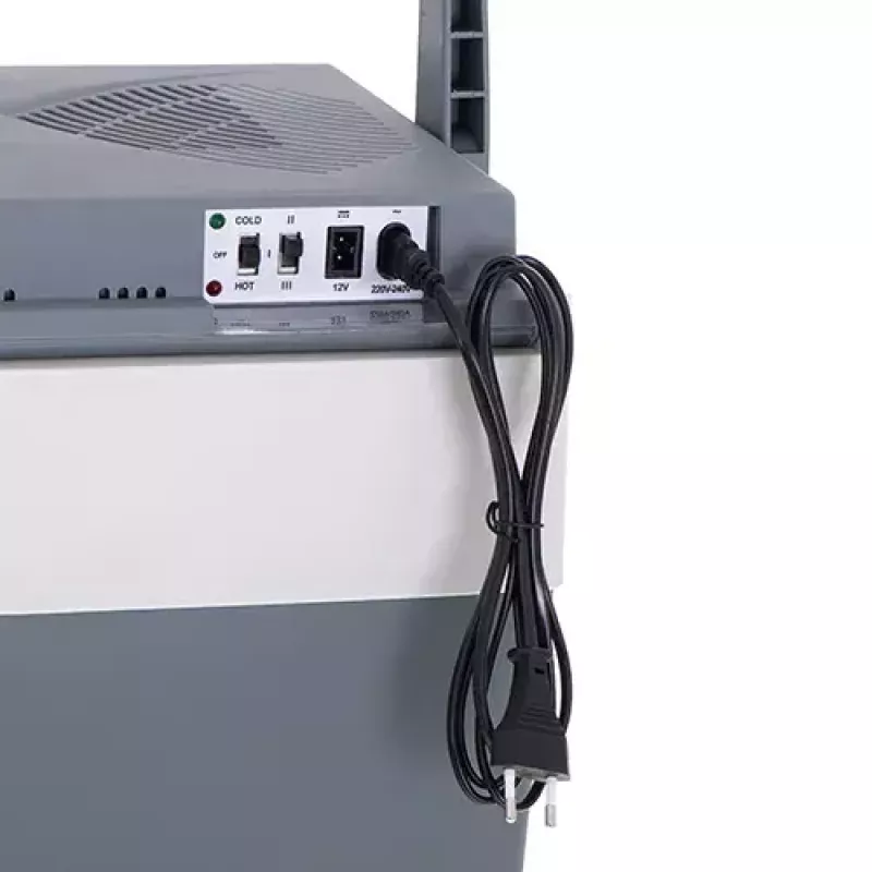 Adler AD 8078 tragbare elektrische Kühlbox, 28 l, Grau/Weiß