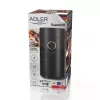 Kaffeemühle mit Kegelmahlwerk Adler AD 4446bg — 150 W, 75 g Bohnenbehälter, Edelstahl-Mahlwerk, Tastensteuerung, schwarz