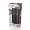Burr grinder Adler AD4446BS — 150 W, stainless steel burrs, 75 g bean hopper, Schwarz