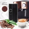 Burr grinder Adler AD4446BS — 150 W, stainless steel burrs, 75 g bean hopper, Schwarz