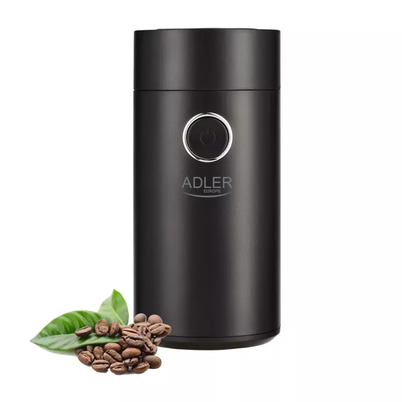 Burr grinder Adler AD4446BS — 150 W, stainless steel burrs, 75 g bean hopper, Schwarz