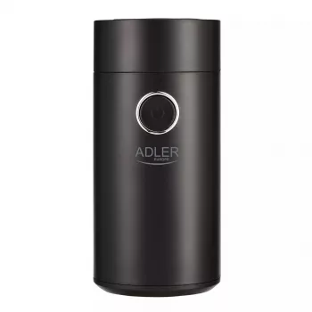 Burr grinder Adler AD4446BS — 150 W, stainless steel burrs, 75 g bean hopper, Schwarz