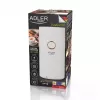 Mahlwerk-Kaffeemühle Adler AD4446WG — elektrische Kaffeemühle, Edelstahl-Mahlwerk, 75-g-Bohnenbehälter, 150 W, weiß