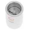 Mahlwerk-Kaffeemühle Adler AD4446WG — elektrische Kaffeemühle, Edelstahl-Mahlwerk, 75-g-Bohnenbehälter, 150 W, weiß