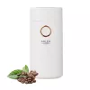 Mahlwerk-Kaffeemühle Adler AD4446WG — elektrische Kaffeemühle, Edelstahl-Mahlwerk, 75-g-Bohnenbehälter, 150 W, weiß