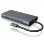 ICY BOX IB-DK4040-CPD Kabelgebunden USB 3.2 Gen 1 (3.1 Gen 1) Type-C Anthrazit, Schwarz