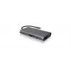 ICY BOX IB-DK4040-CPD Kabelgebunden USB 3.2 Gen 1 (3.1 Gen 1) Type-C Anthrazit, Schwarz