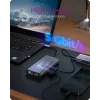 ICY BOX IB-DK4040-CPD Kabelgebunden USB 3.2 Gen 1 (3.1 Gen 1) Type-C Anthrazit, Schwarz