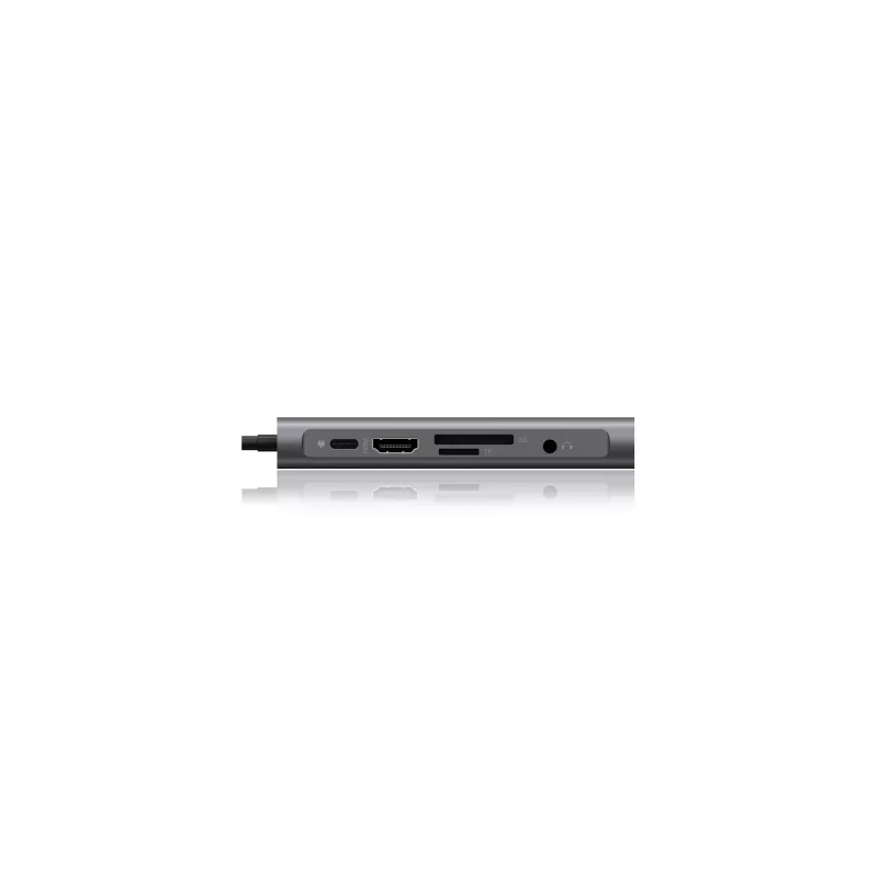 ICY BOX IB-DK4040-CPD Kabelgebunden USB 3.2 Gen 1 (3.1 Gen 1) Type-C Anthrazit, Schwarz