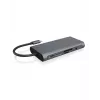 ICY BOX IB-DK4040-CPD Kabelgebunden USB 3.2 Gen 1 (3.1 Gen 1) Type-C Anthrazit, Schwarz
