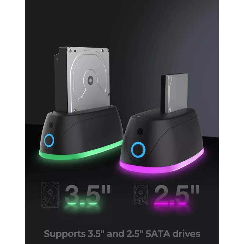 ICY BOX IB-1124L-C3 USB 3.2 Gen 1 (3.1 Gen 1) Type-B Schwarz