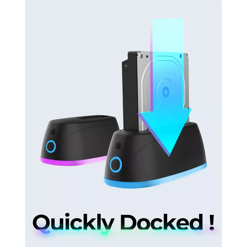 ICY BOX IB-1124L-C3 USB 3.2 Gen 1 (3.1 Gen 1) Type-B Schwarz