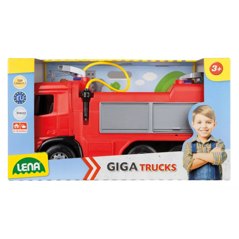 Lena GIGA TRUCKS Aufsitz-Feuerwehrauto Arocs, Feuerwehrauto, 3 Jahr(e), Mehrfarbig