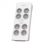 Philips SPN7080WA/60 Überspannungsschutz Weiß 8 AC-Steckdose(n) 2 m