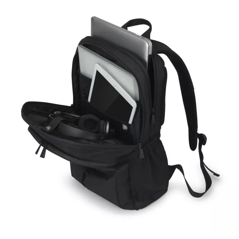 DICOTA Backpack Scale - 13-15.6in Notebook-Rucksack - Schwarz / 600d recyceltes PET