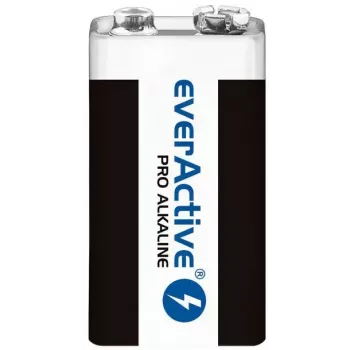 9V-Alkalibatterie everActive EV6LR61-PRO, 9 V, 650 mAh, 26,4×48,5×16 mm, 1 Stück