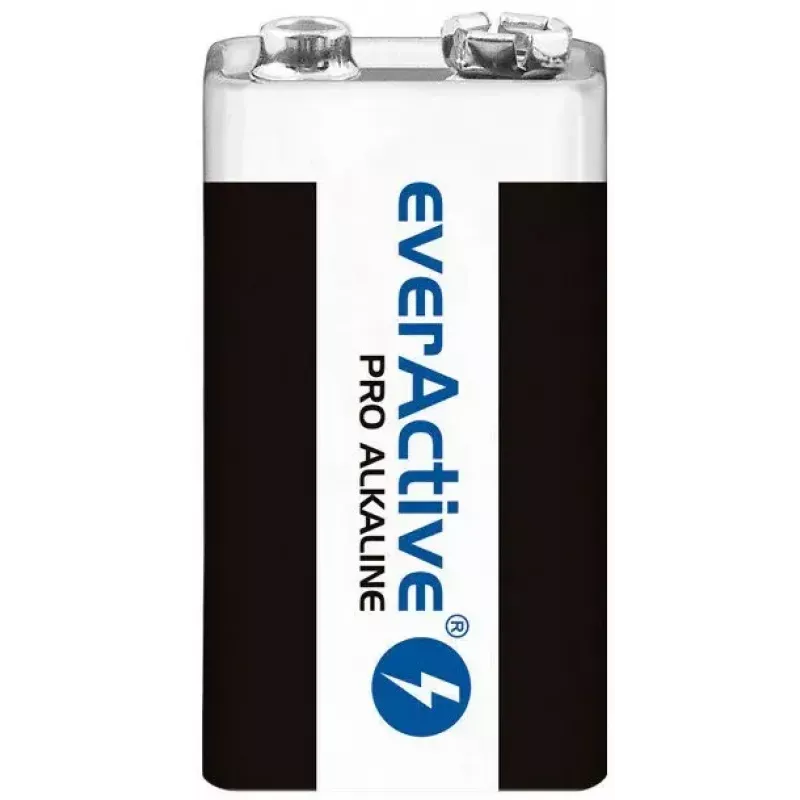 9V-Alkalibatterie everActive EV6LR61-PRO, 9 V, 650 mAh, 26,4×48,5×16 mm, 1 Stück