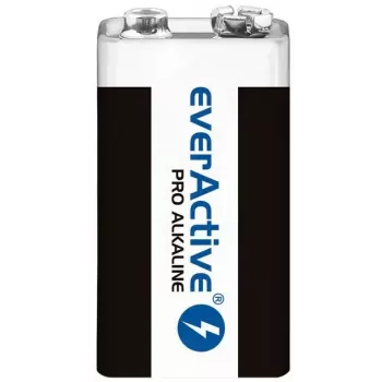 9V-Alkalibatterie everActive EV6LR61-PRO, 9 V, 650 mAh, 26,4×48,5×16 mm, 1 Stück