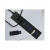 ICY BOX IB-HUB1700-U3 USB 3.2 Gen 1 (3.1 Gen 1) Type-A 5000 Mbit/s Schwarz