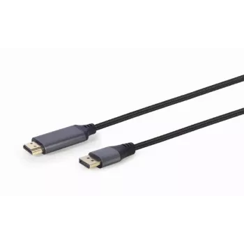 Videokabel-Adapter Gembird CC-DP-HDMI-4K-6 — DisplayPort auf HDMI Typ A, 1,8 m, 4K, schwarz