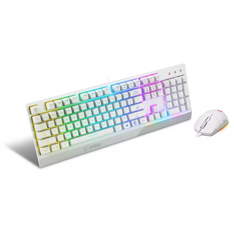 Gaming-Tastatur- und Maus-Bundle MSI VIGOR GK30 COMBO WHITE