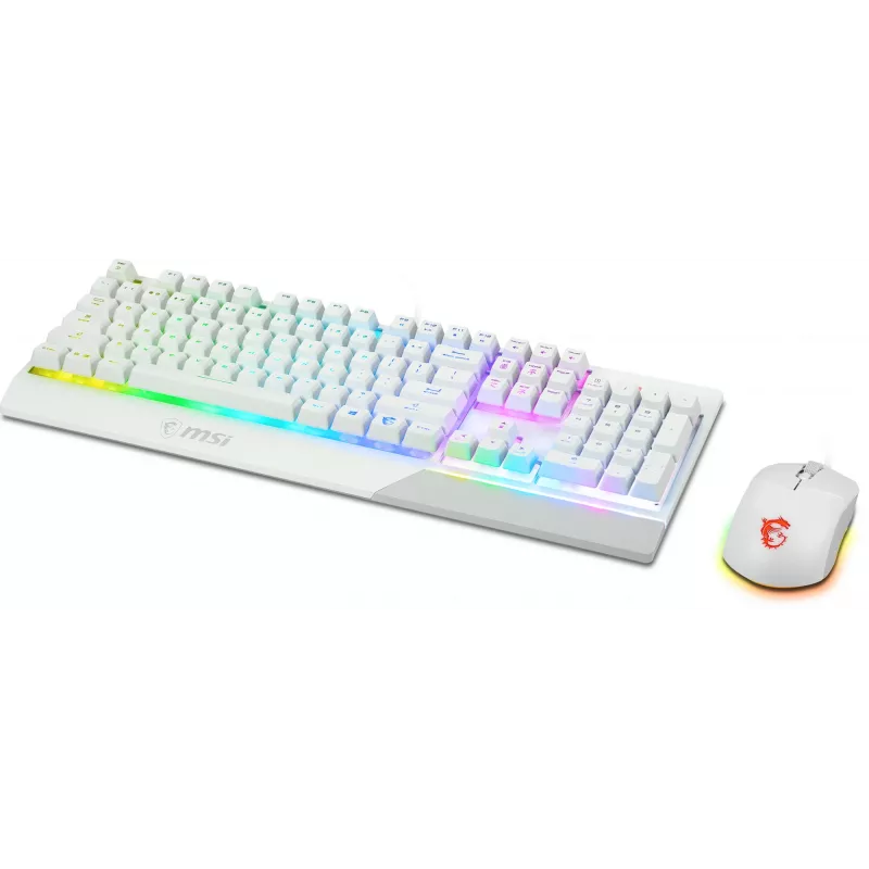 Gaming-Tastatur- und Maus-Bundle MSI VIGOR GK30 COMBO WHITE